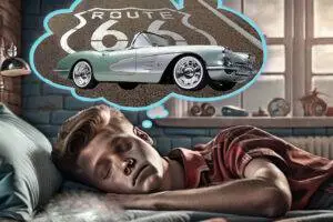 A teenage boy dreams of a 1959 Chevrolet Corvette